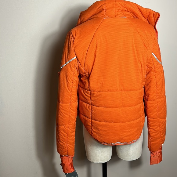 Free People Gathering Storm Run Puffer Ted Orange Puffer size small- NWT - Picture 13 of 17